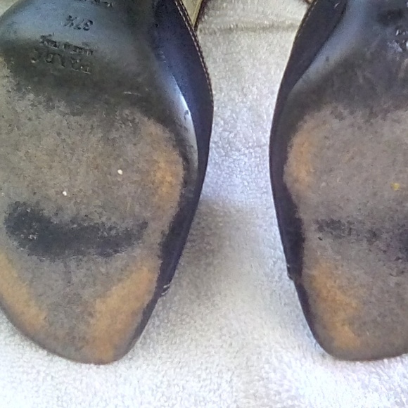 Prada Vero Cuoio Teat Blue Ankle Strap Spool Heel - Picture 6 of 8